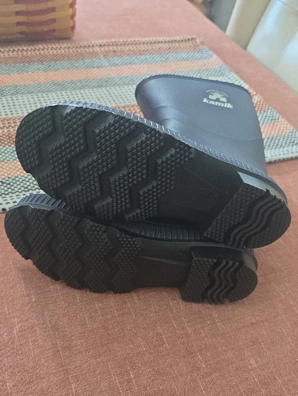 Kamik Navy Waterproof Rubber Boots